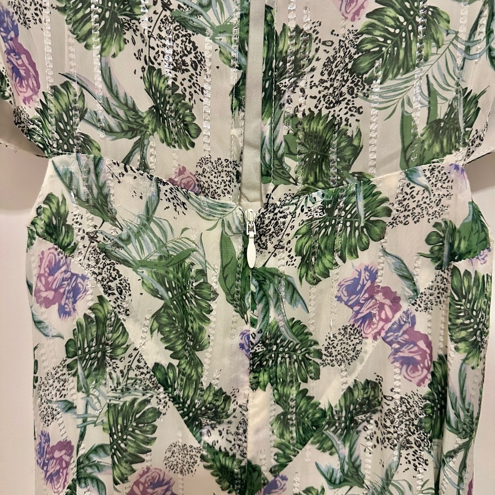 Maje Green and Purple Floral Maxi Dress - Picture 11 of 16